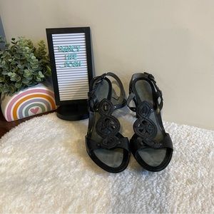 Cole Haan Leather Boho Sandal Heels